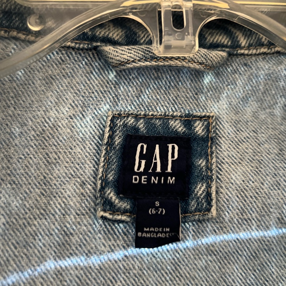 🍦GAP🍦Kids Light Blue Denim Jacket Size 6/7 - Picture 3 of 3